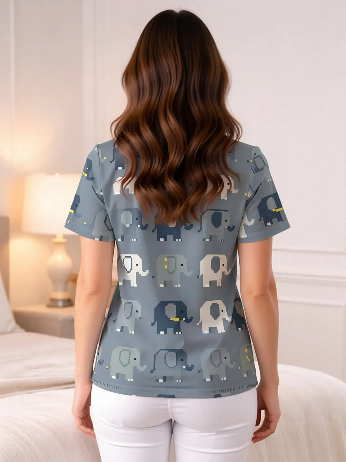 V NECK SCRUB TOPS