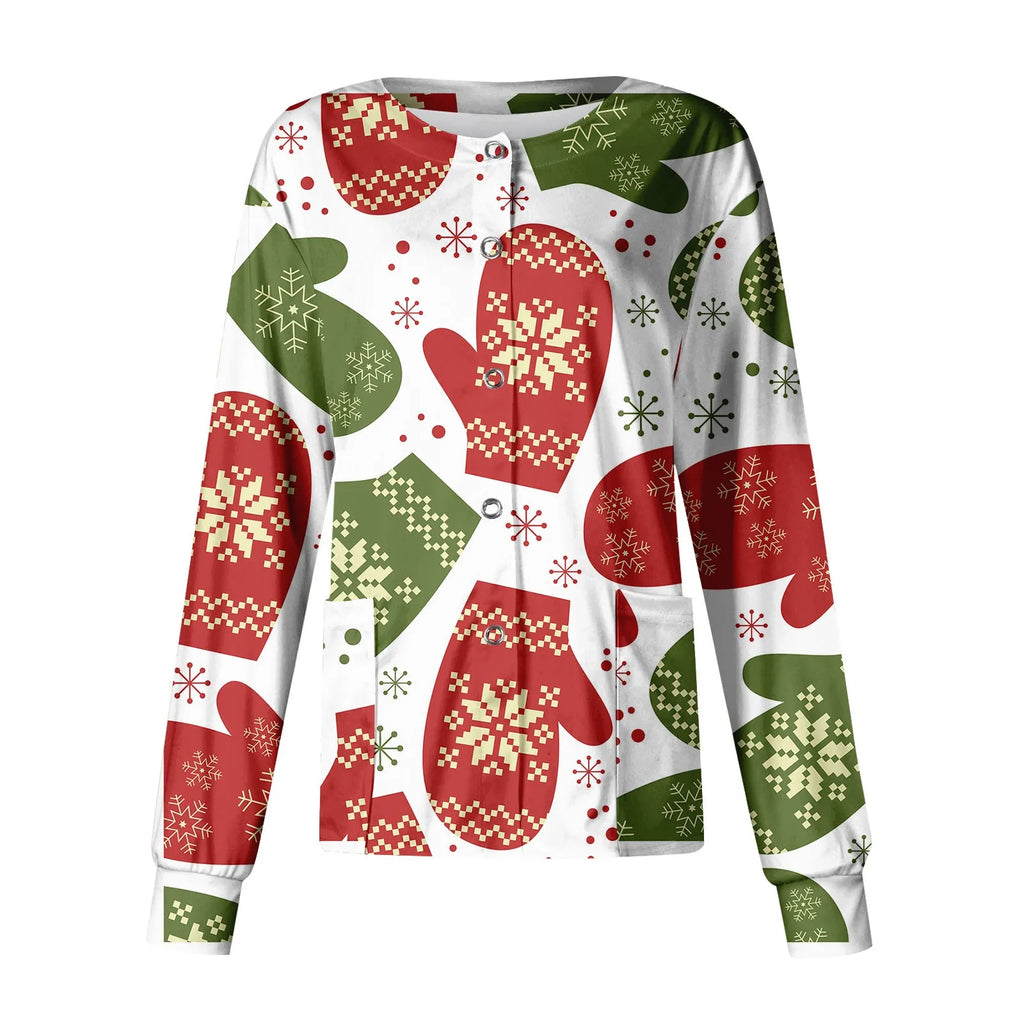 CHRISTMAS SCRUB JACKETS