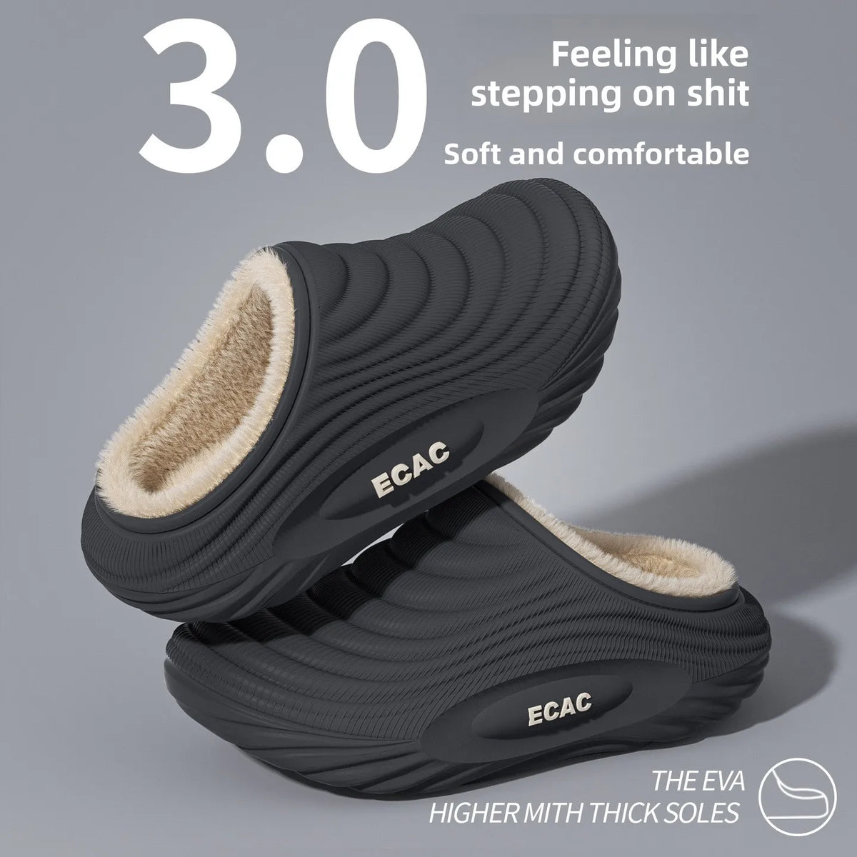 WARM PLUSH NON SLIP CLOGS