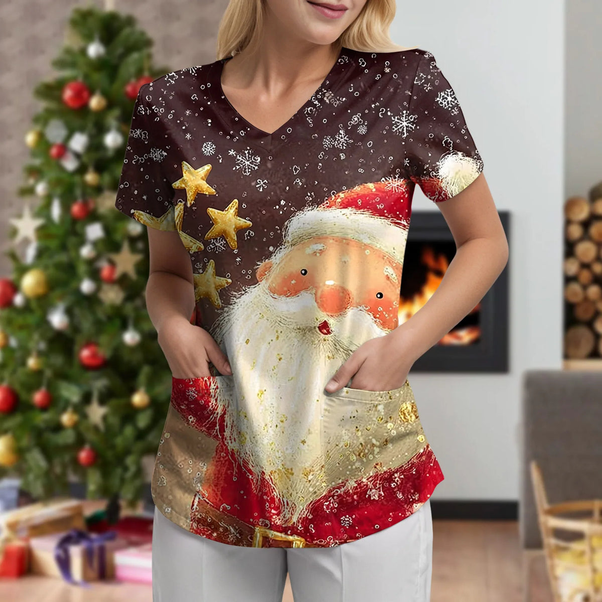 XMAS PRINT TOPS