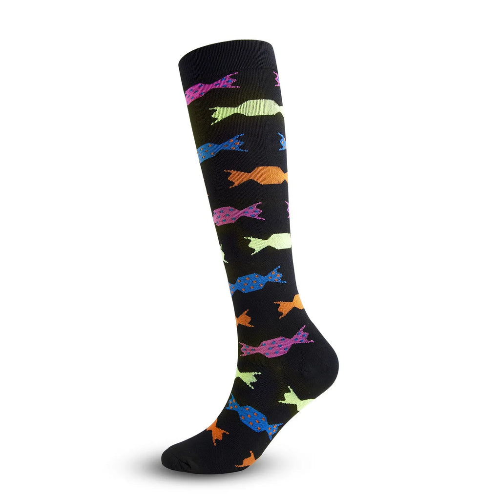 PRINTED COMPRESSION SOCKS