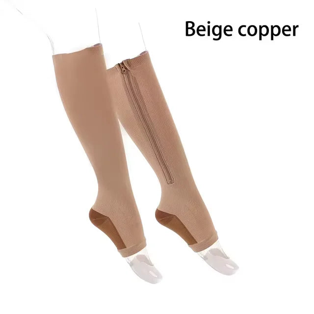 ZIPPER COMPRESSION OPEN TOE