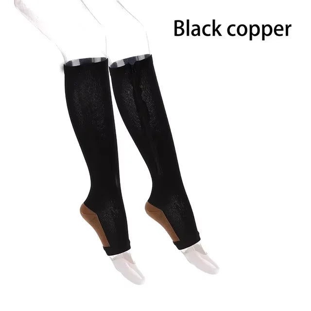 ZIPPER COMPRESSION OPEN TOE