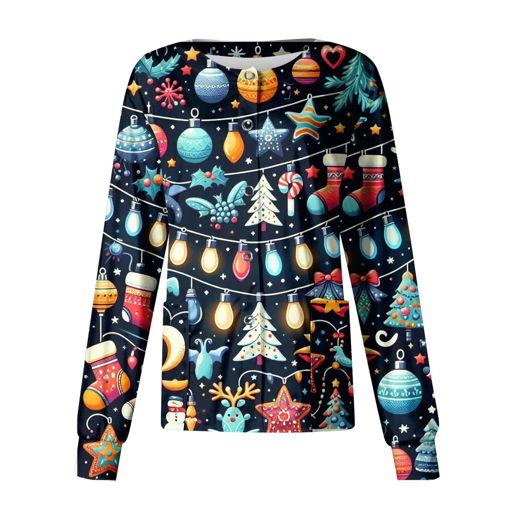 CHRISTMAS SCRUB JACKETS