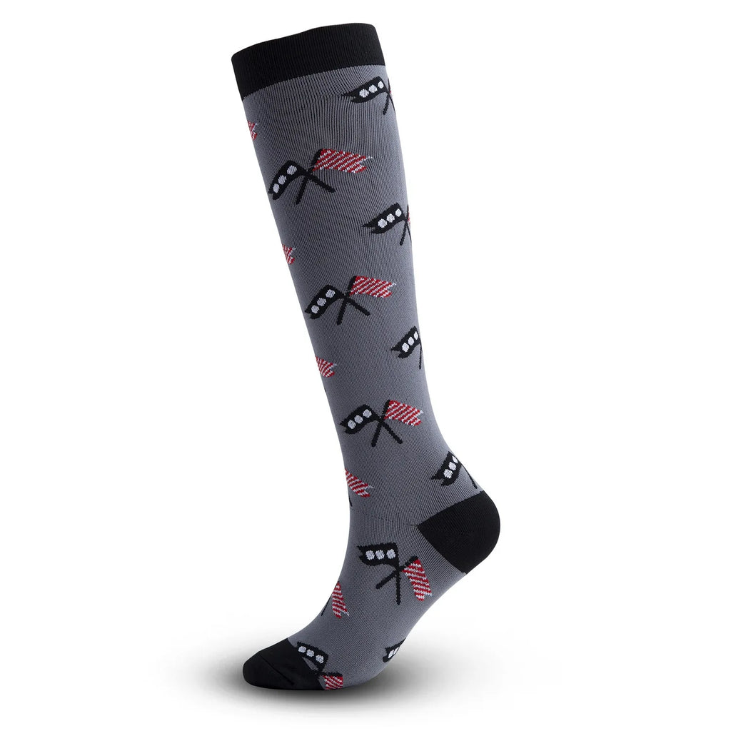 PRINTED COMPRESSION SOCKS