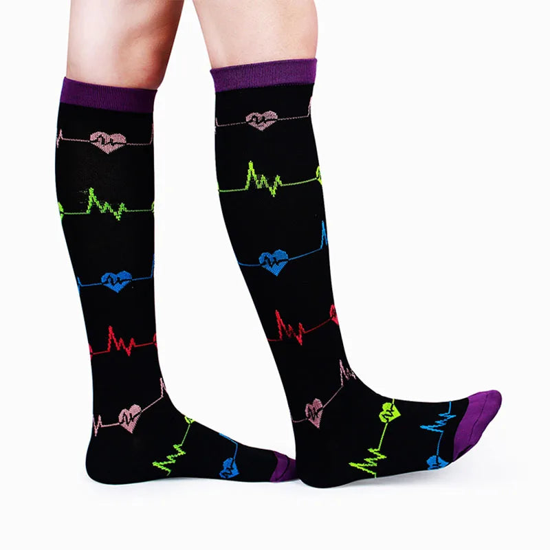 PRINTED COMPRESSION SOCKS