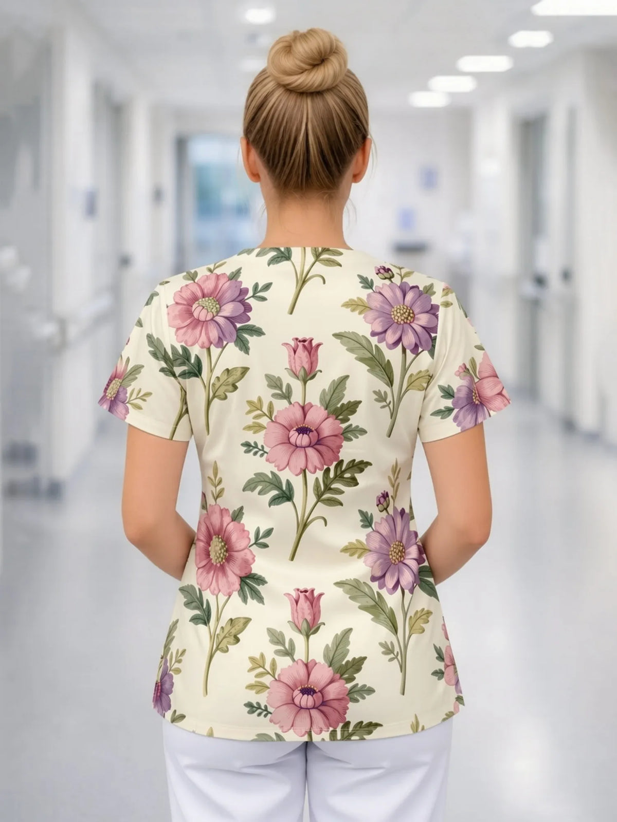 V NECK SCRUB TOPS
