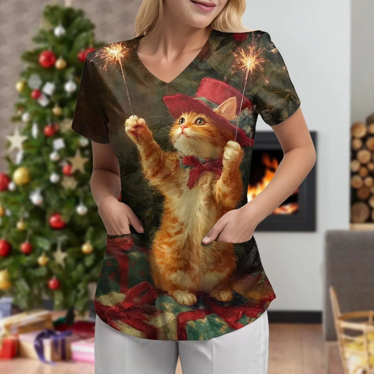 XMAS PRINT TOPS