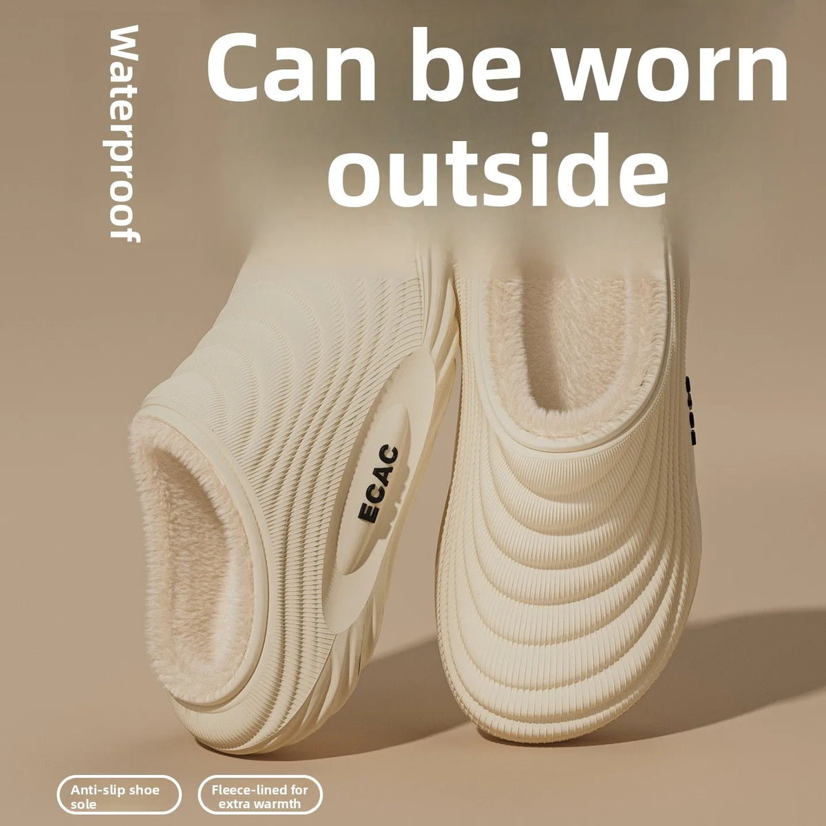WARM PLUSH NON SLIP CLOGS
