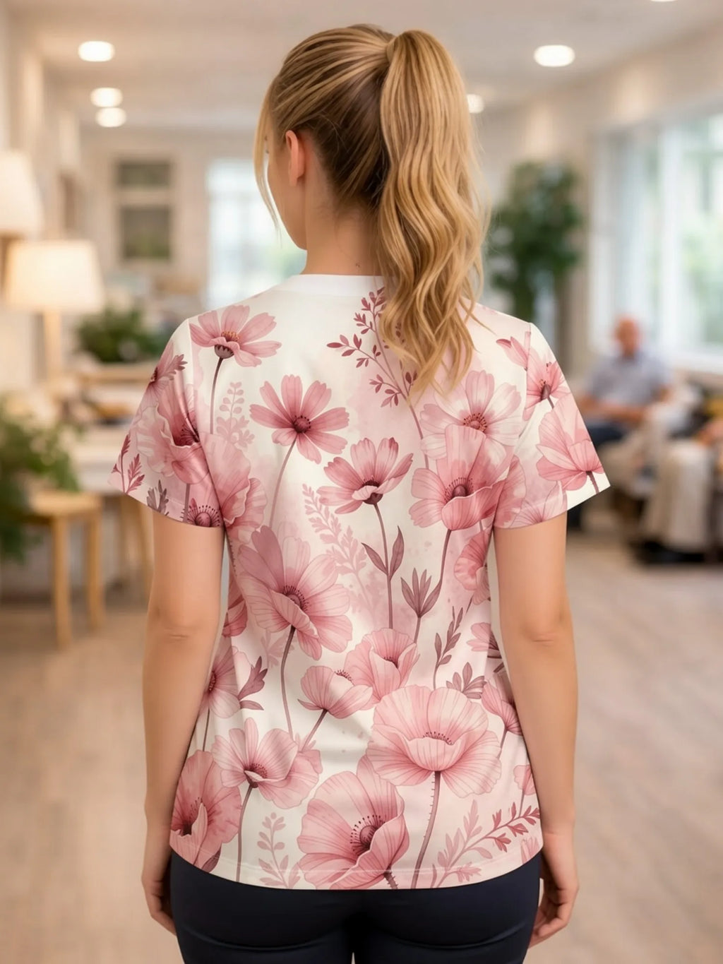 LOVELY V NECK SCRUB TOP