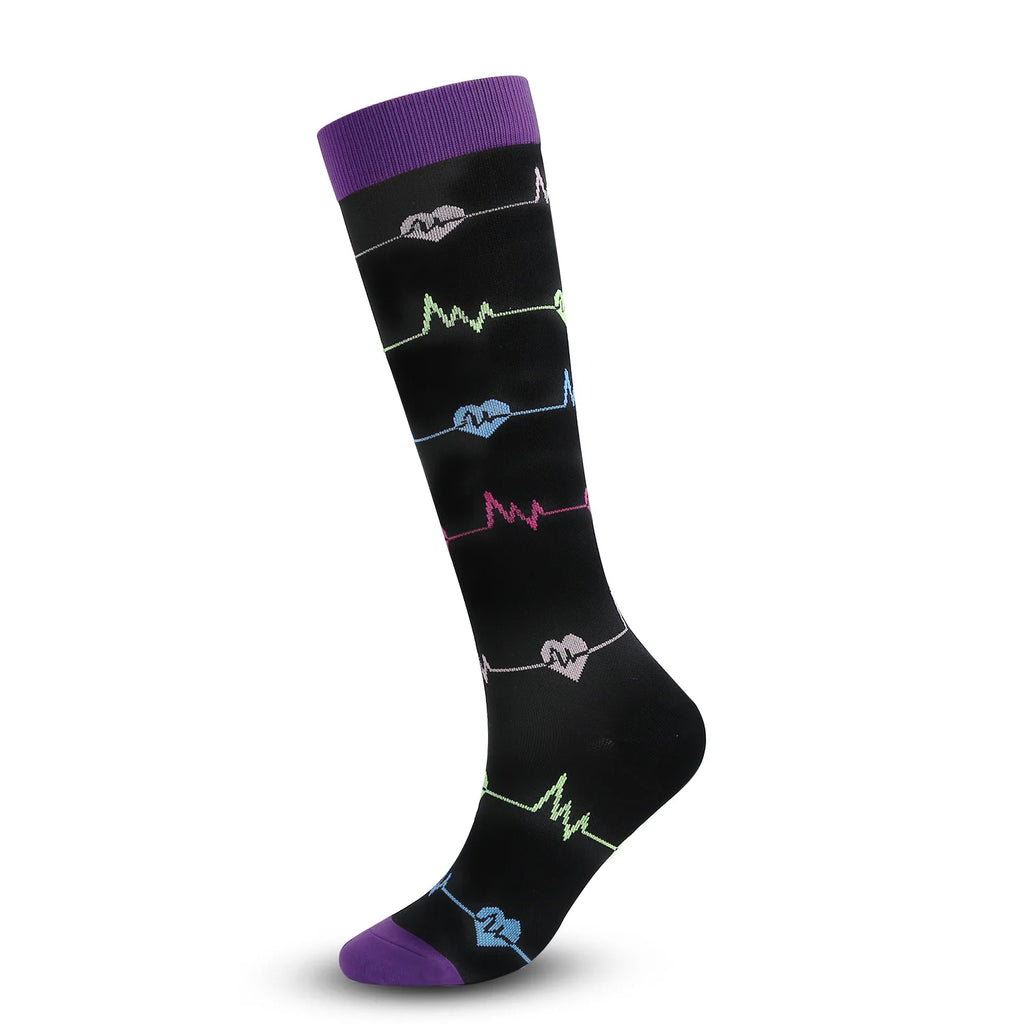 PRINTED COMPRESSION SOCKS