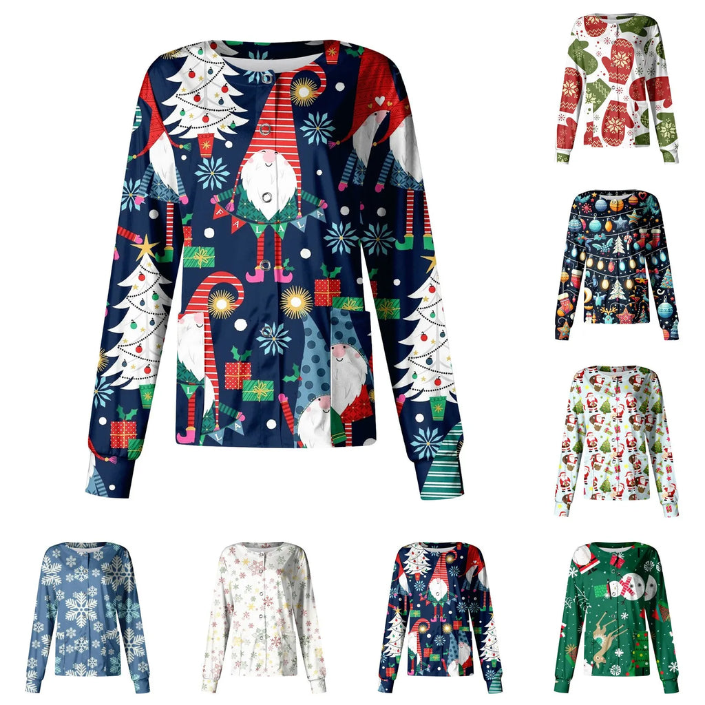 CHRISTMAS SCRUB JACKETS