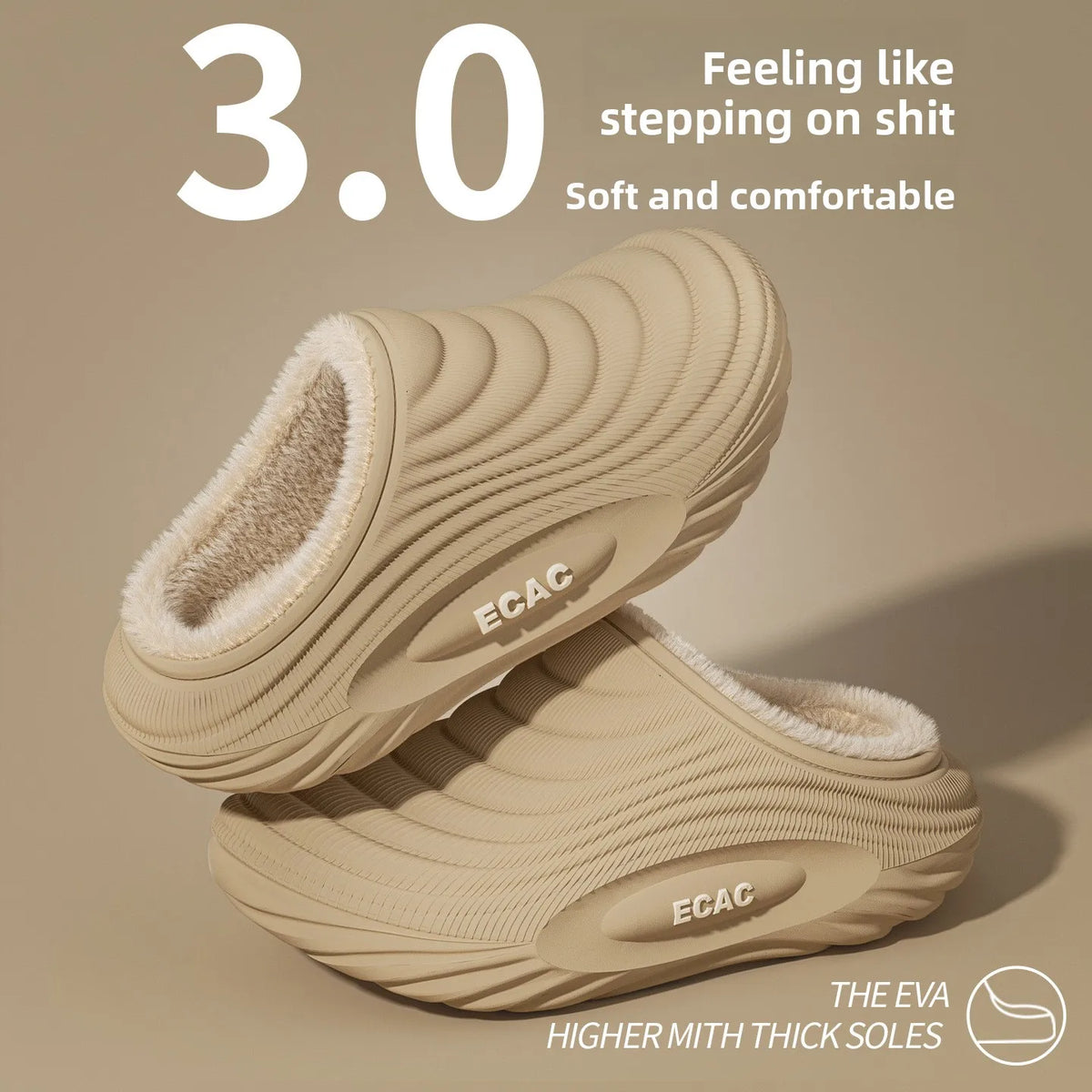 WARM PLUSH NON SLIP CLOGS
