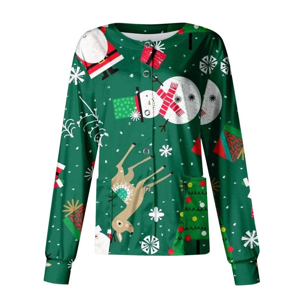 CHRISTMAS SCRUB JACKETS
