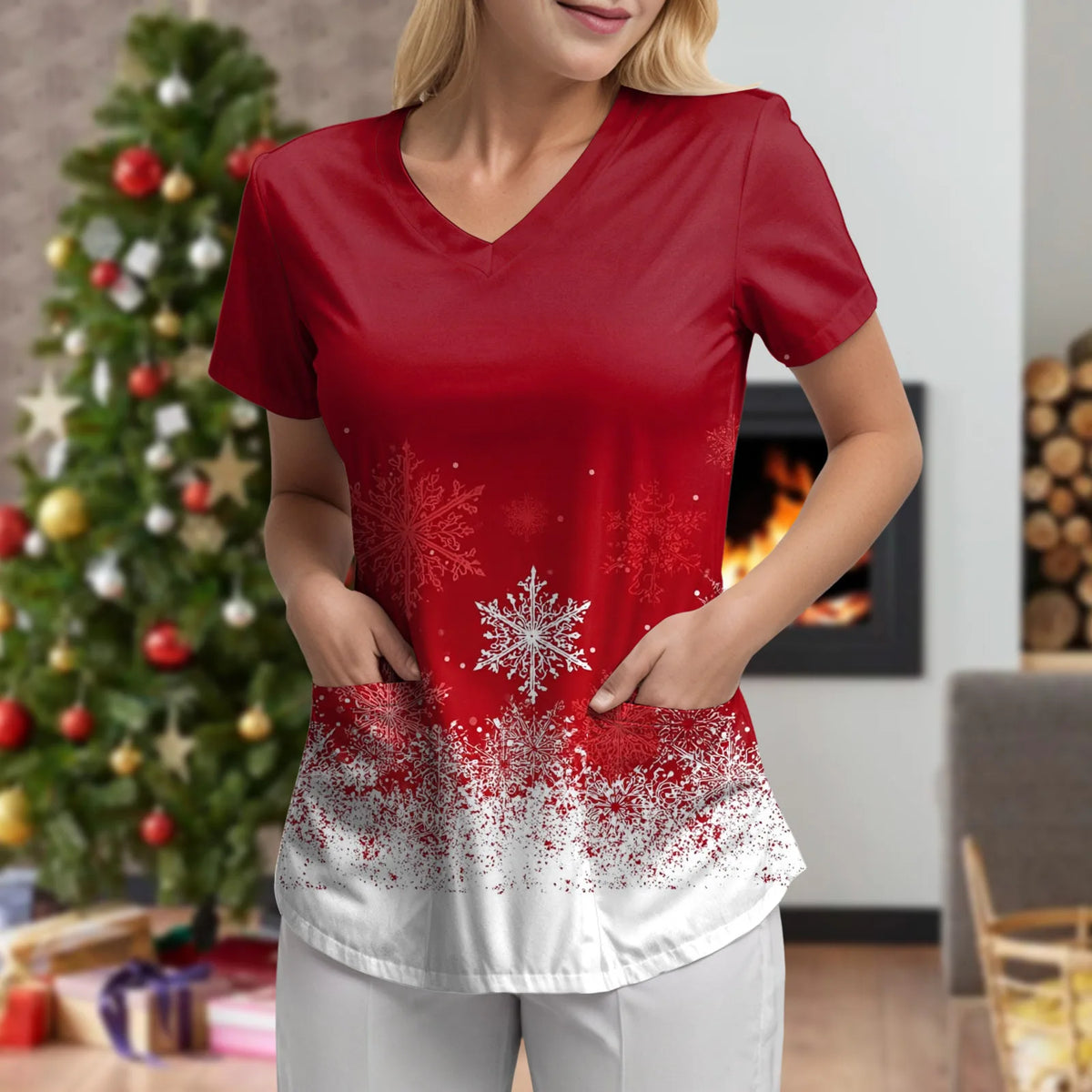 XMAS PRINT TOPS